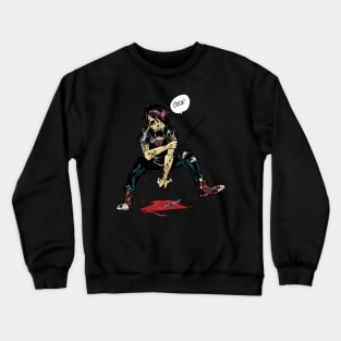 Emo Skull Kid Crewneck Sweatshirt